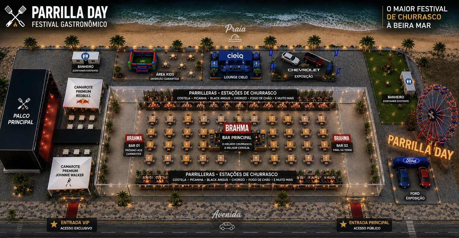 Mapa do Parrilla Day